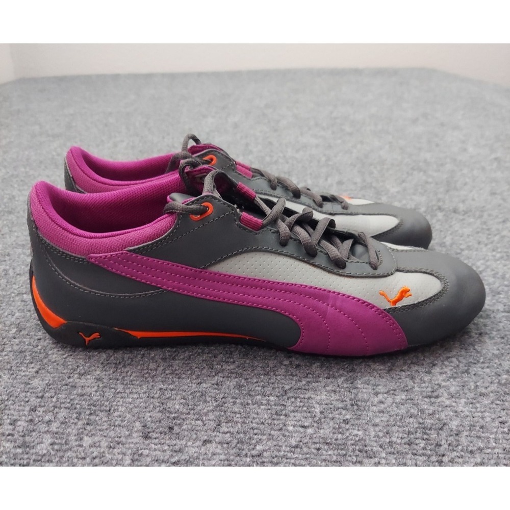 Vtg Puma Speedcat OG Sneakers Shoes Womens 7.5 Gray Purple Orange Y2K Driving